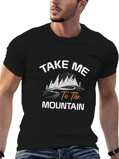 Take Me To The Mountain Black T-Shirt