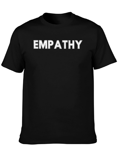 Empathy Black T-Shirt - Stylish & Comfortable