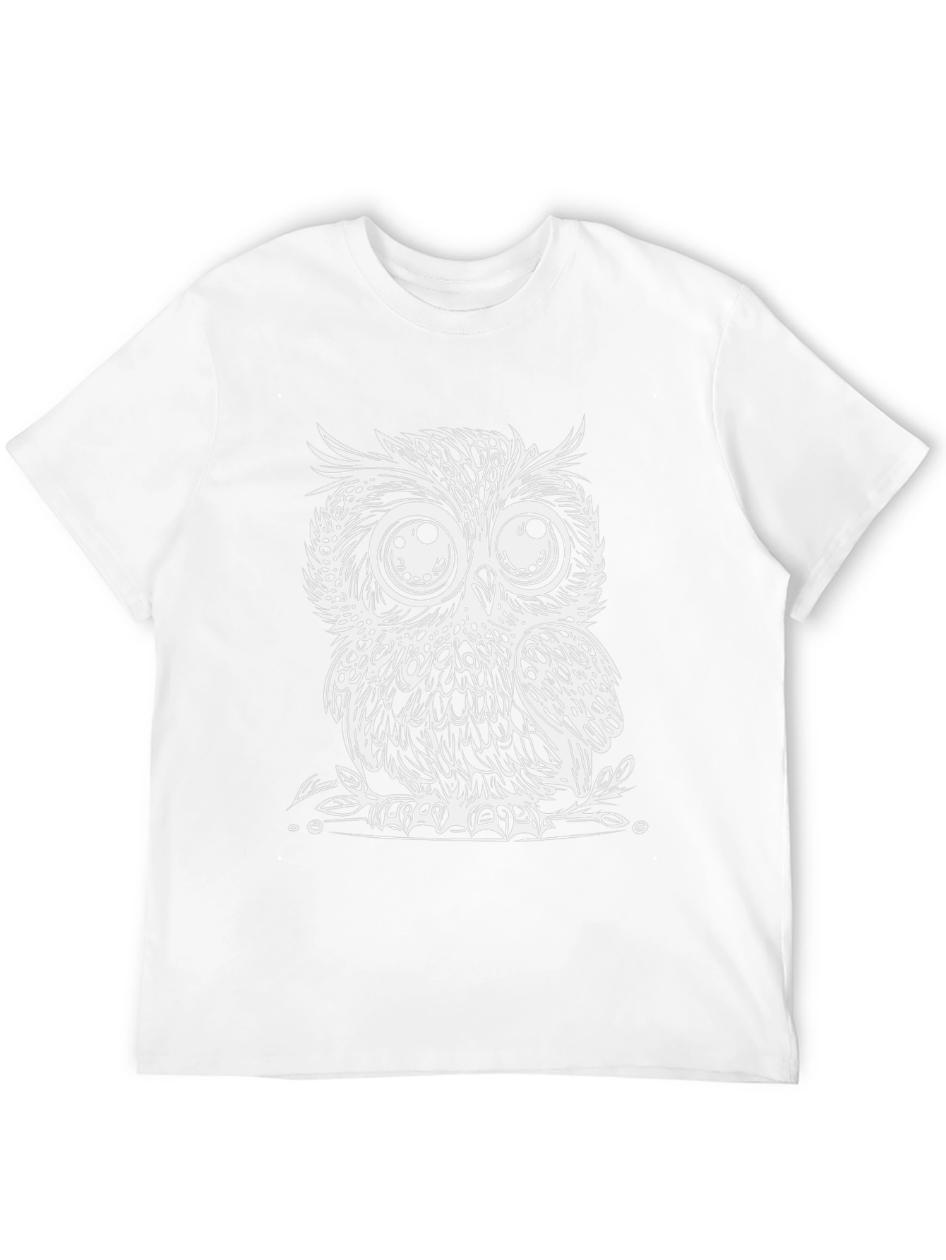 Cool Owl Graphic Print Black T-Shirt