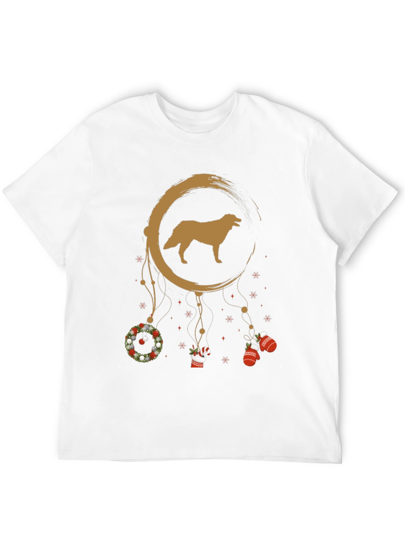 Holiday Golden Retriever Dreamcatcher T-Shirt