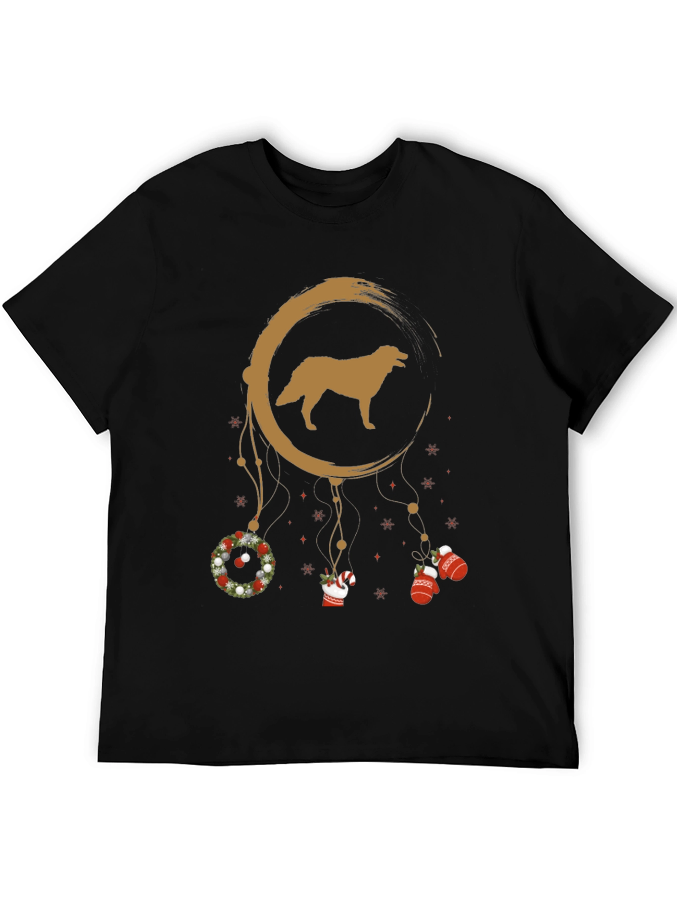 Holiday Golden Retriever Dreamcatcher T-Shirt