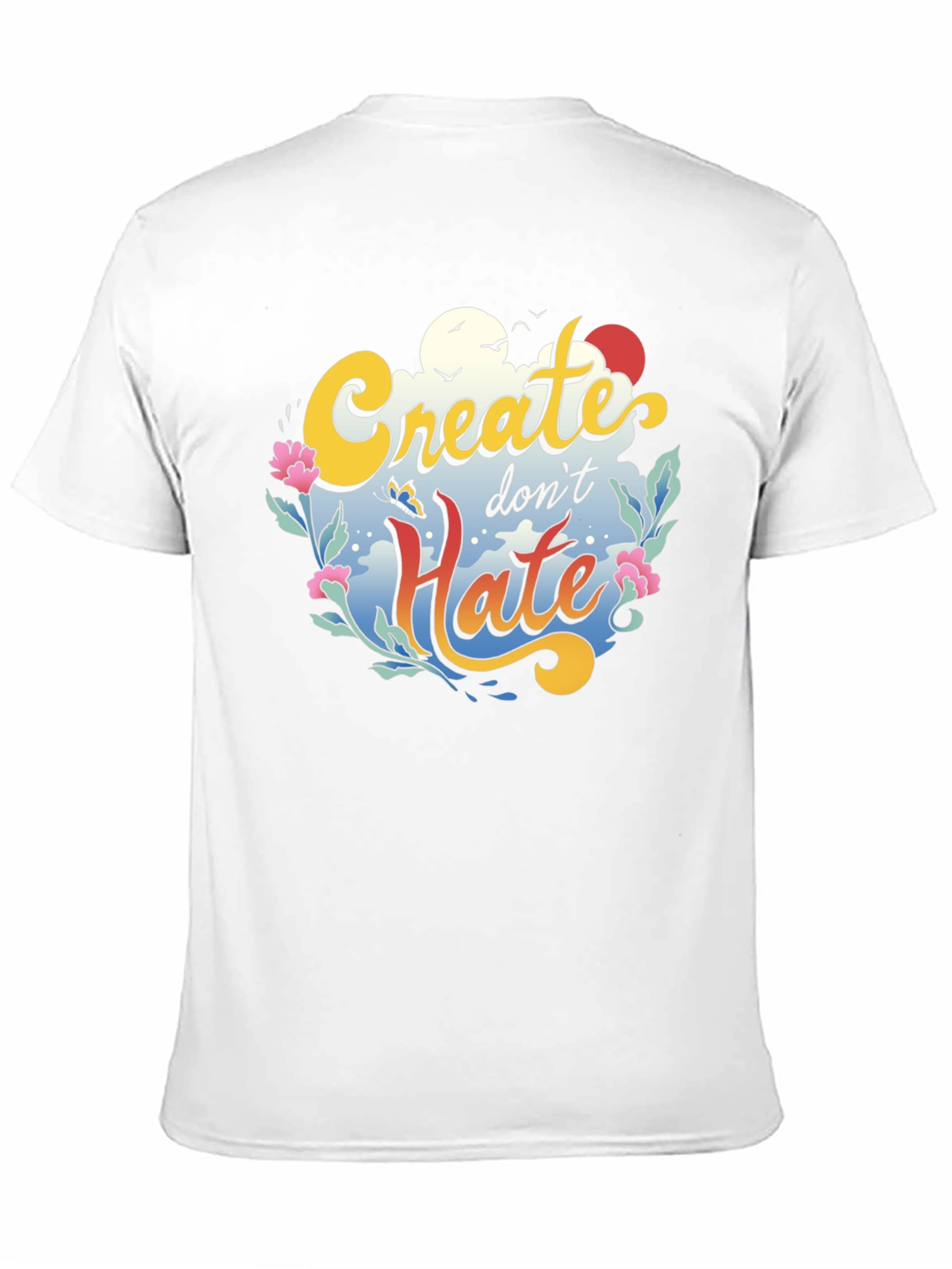 Create Dont Hate Graphic Tee - Black