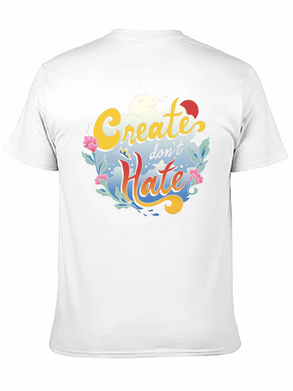Create Dont Hate Graphic Tee - Black