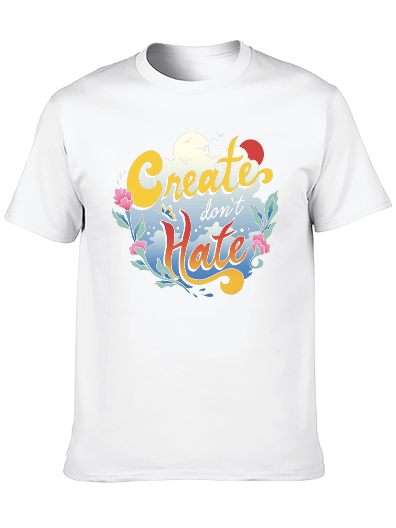 Create Dont Hate Graphic Tee - Black