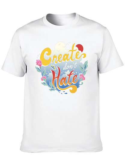 Create Dont Hate Graphic Tee - Black