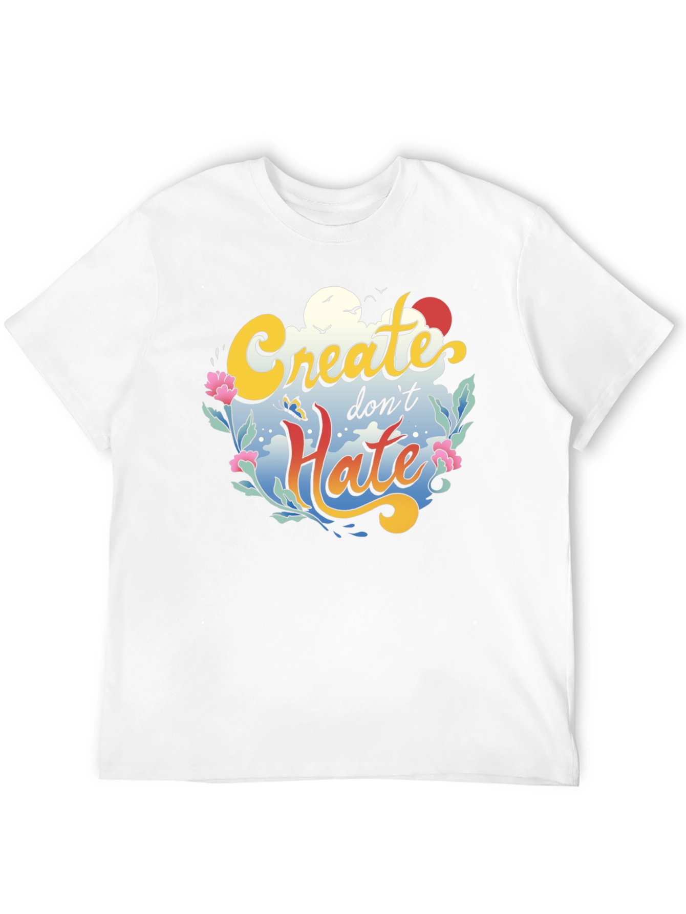 Create Dont Hate Graphic Tee - Black