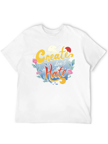 Create Dont Hate Graphic Tee - Black