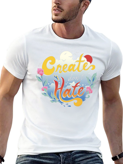 Create Dont Hate Graphic Tee - Black