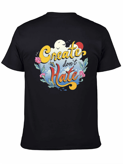 Create Dont Hate Graphic Tee - Black