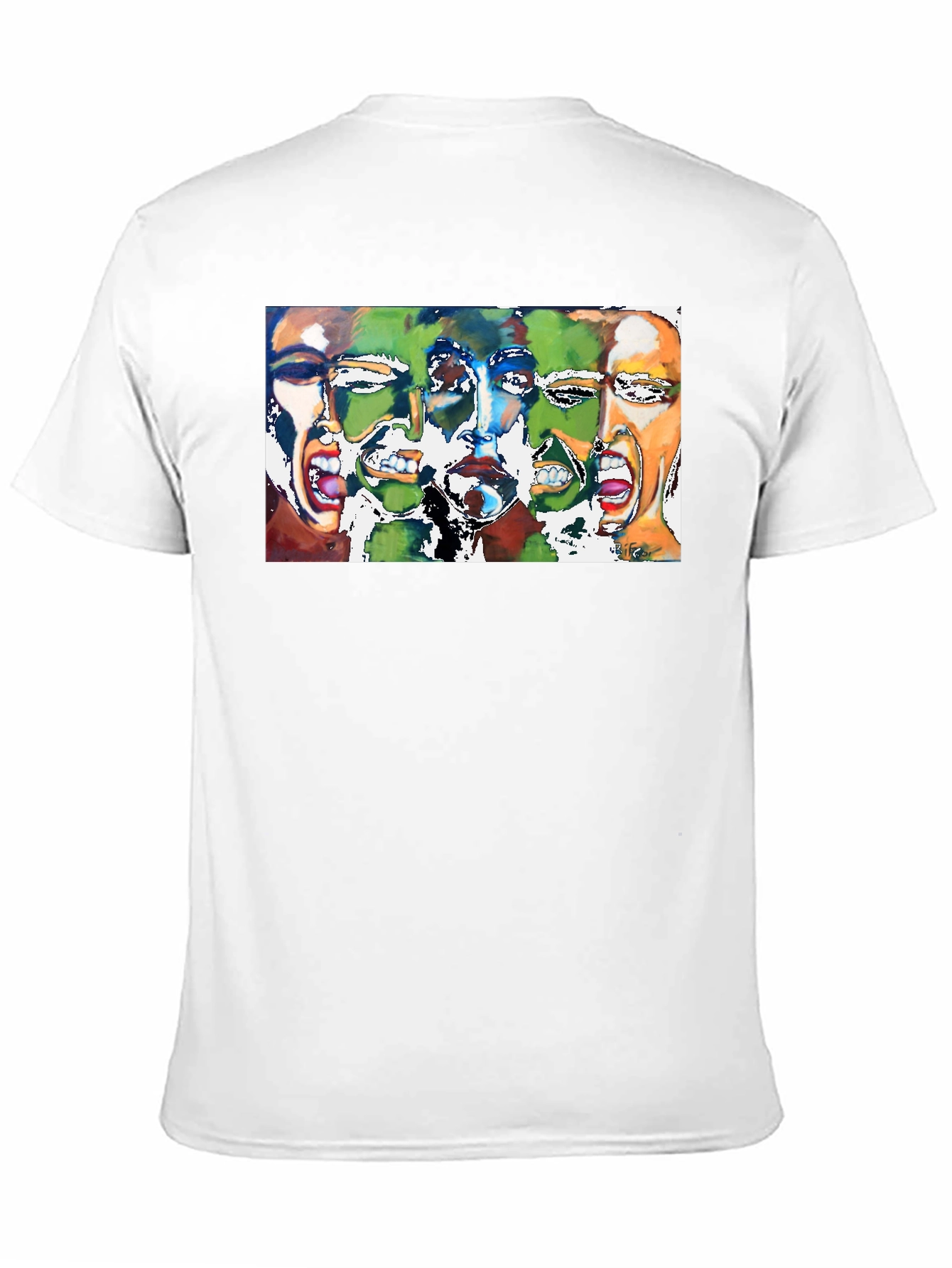 Expressive Faces Graphic Tee - Black Unisex T-Shirt
