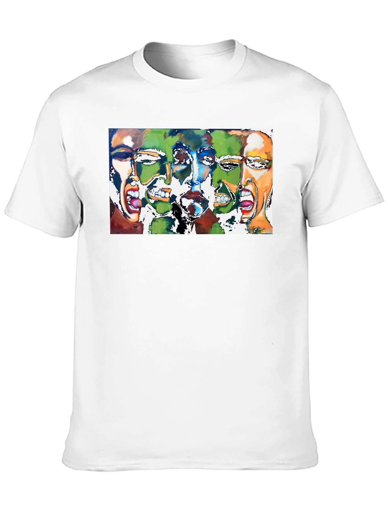 Expressive Faces Graphic Tee - Black Unisex T-Shirt