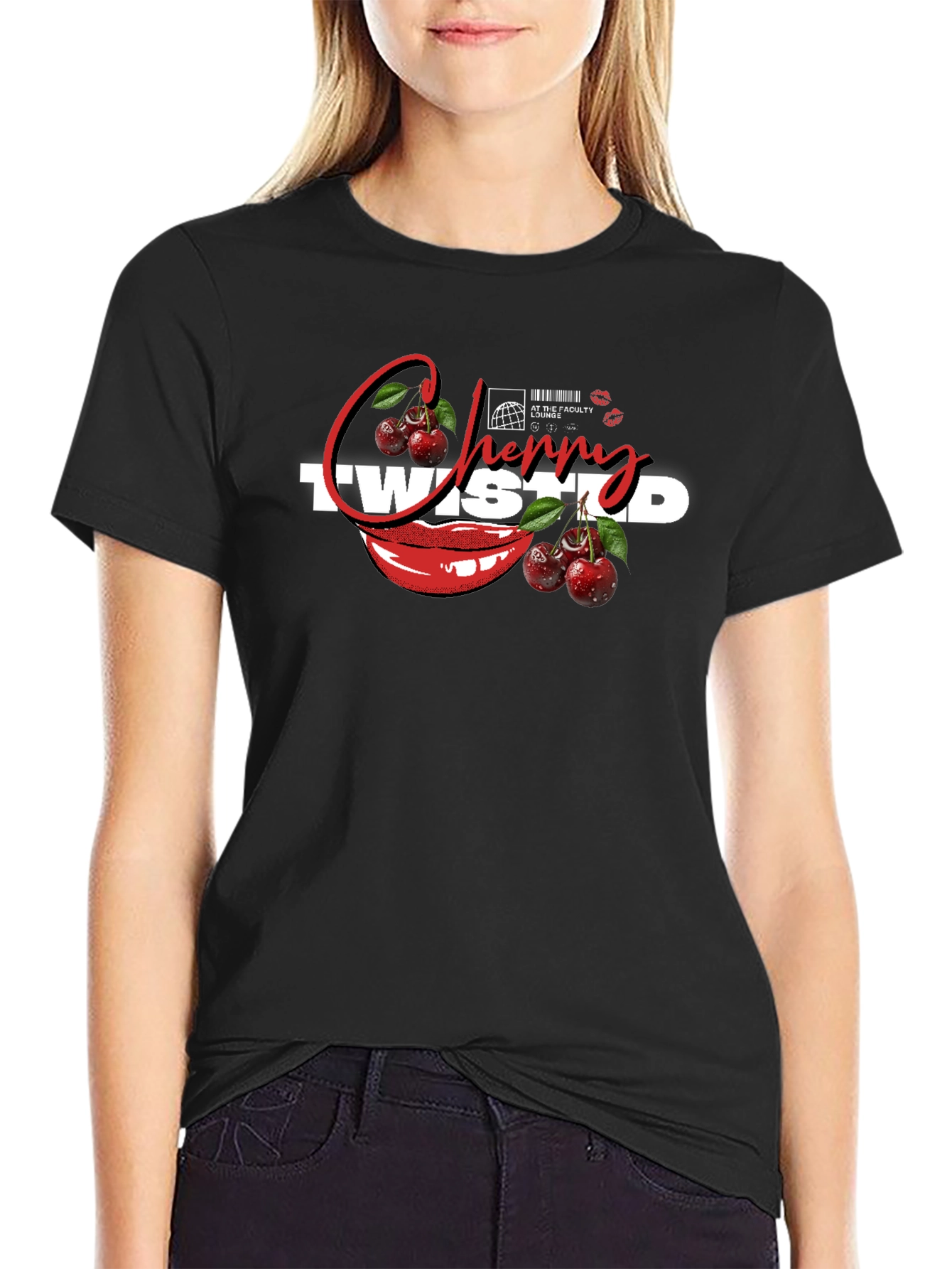 Cherry Twisted Graphic Tee