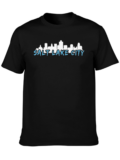 Salt Lake City Skyline Graphic T-Shirt