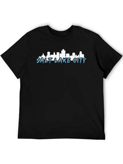 Salt Lake City Skyline Graphic T-Shirt