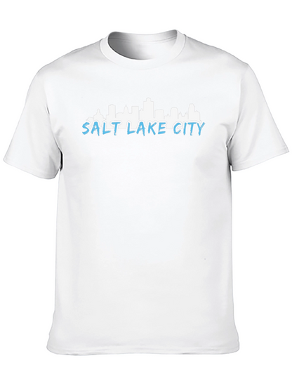 Salt Lake City Skyline Graphic T-Shirt