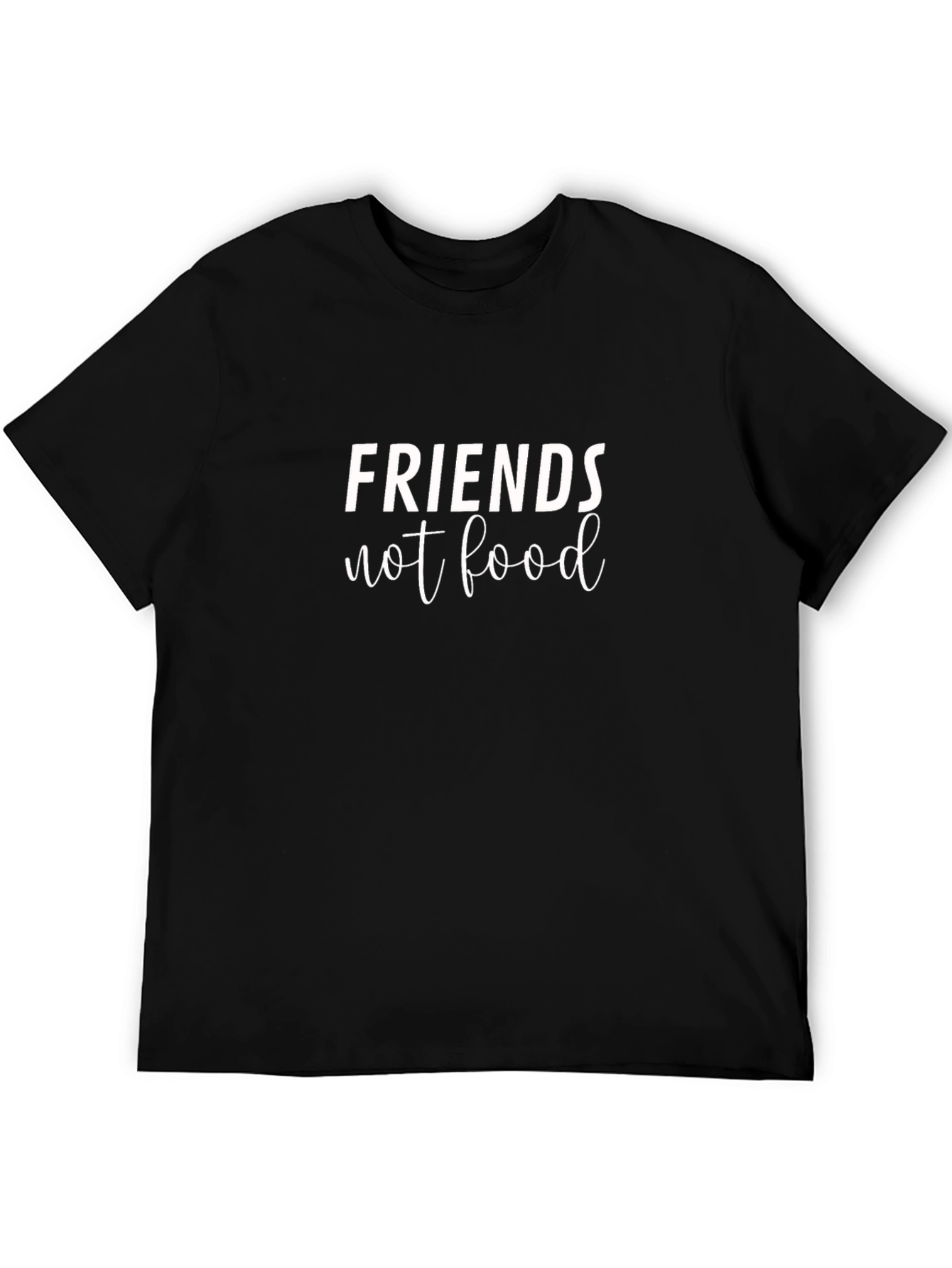 Friends Not Food Black T-Shirt