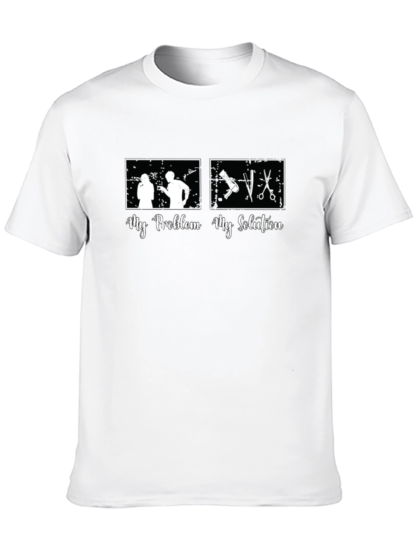 My Problem My Solution Barber Graphic Tee