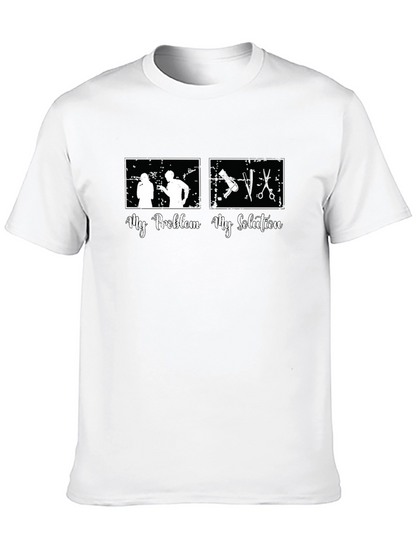 My Problem My Solution Barber Graphic Tee