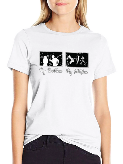 My Problem My Solution Barber Graphic Tee