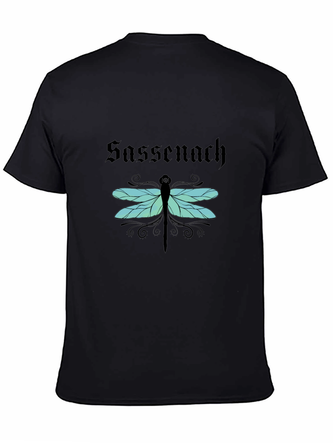 Sassenach Dragonfly Black T-Shirt