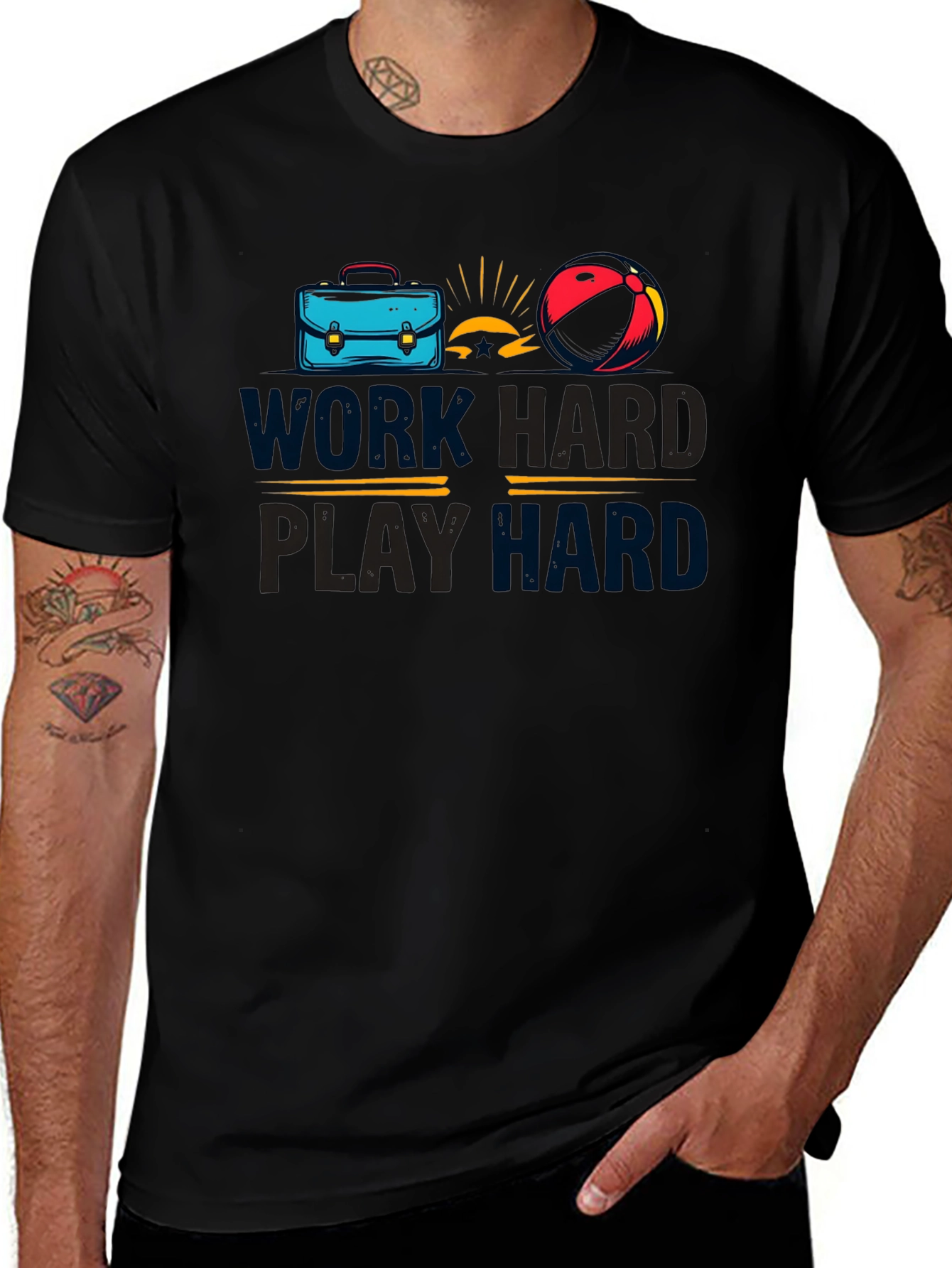 Work Hard Play Hard Graphic Tee