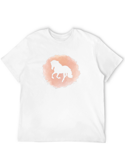 Black Horse Silhouette Graphic T-Shirt