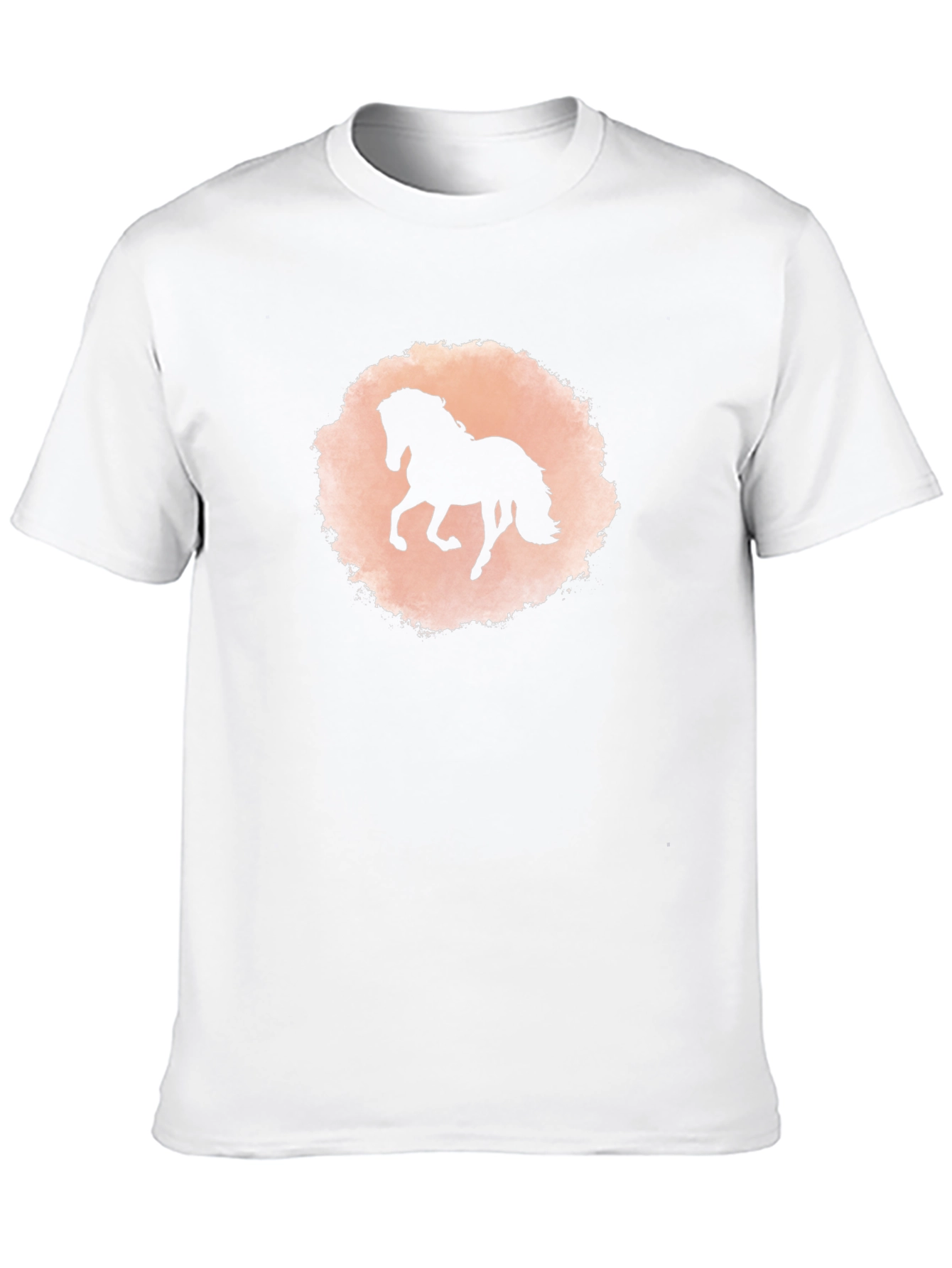 Black Horse Silhouette Graphic T-Shirt