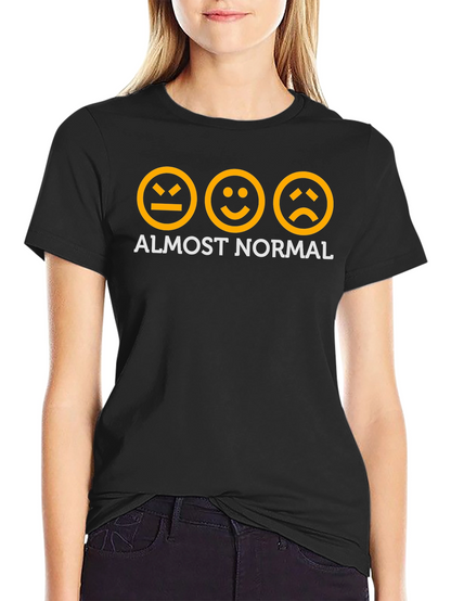 Almost Normal Graphic Tee - Black Cotton T-Shirt
