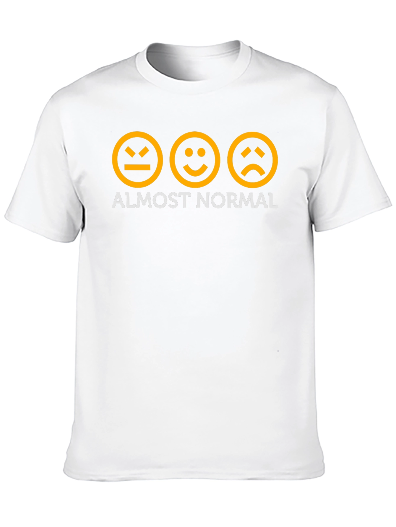 Almost Normal Graphic Tee - Black Cotton T-Shirt