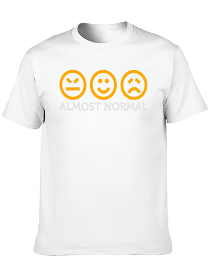 Almost Normal Graphic Tee - Black Cotton T-Shirt