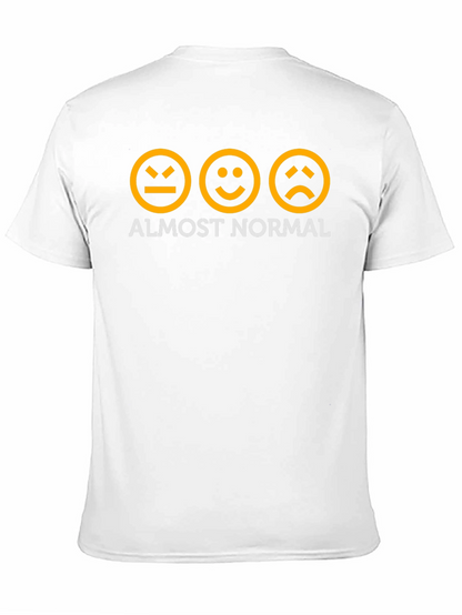 Almost Normal Graphic Tee - Black Cotton T-Shirt