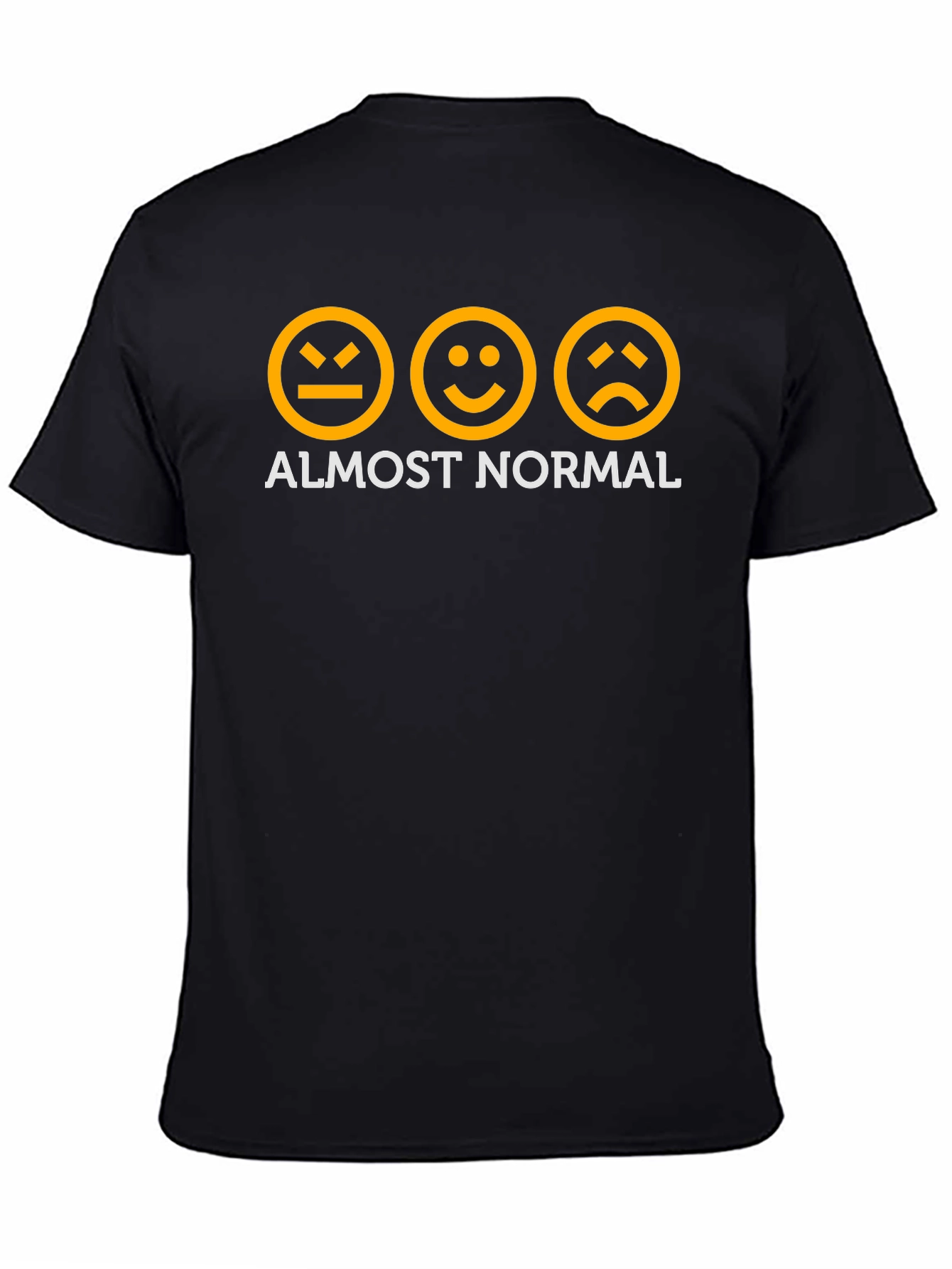 Almost Normal Graphic Tee - Black Cotton T-Shirt
