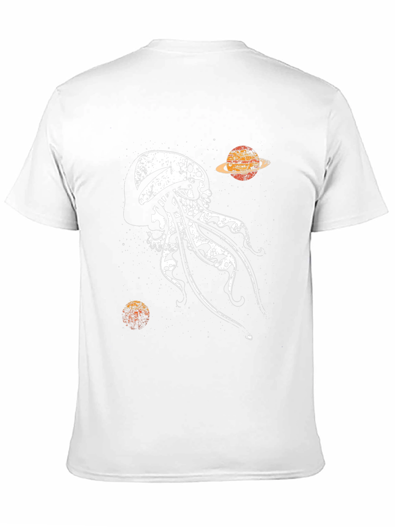 Skull Jellyfish Galaxy Black T-Shirt