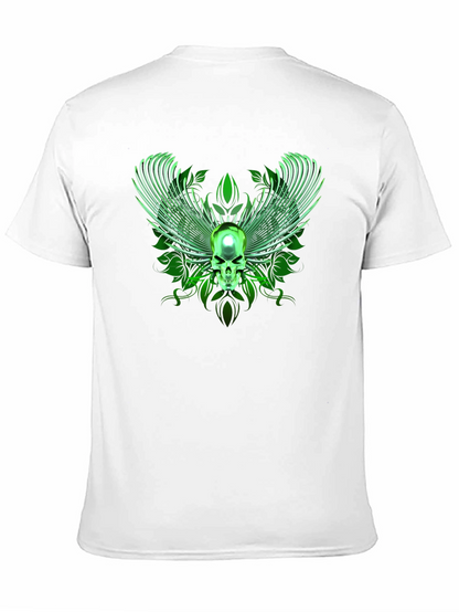 Winged Skull Graphic Tee - Black
