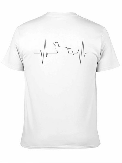 Dachshund Heartbeat T-Shirt - Dog Lover Tee
