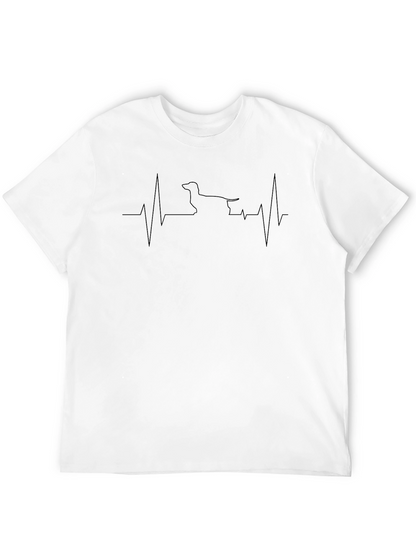 Dachshund Heartbeat T-Shirt - Dog Lover Tee
