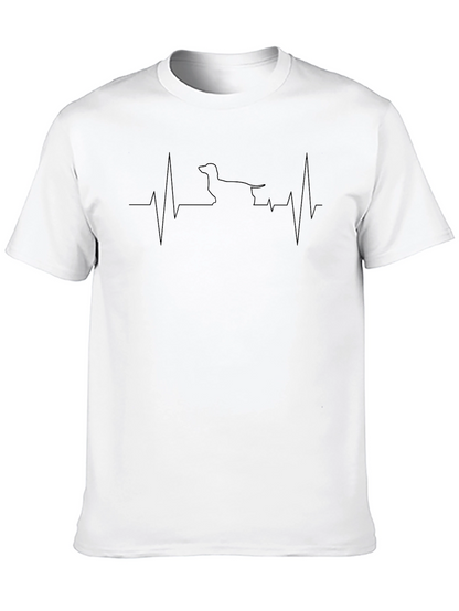 Dachshund Heartbeat T-Shirt - Dog Lover Tee