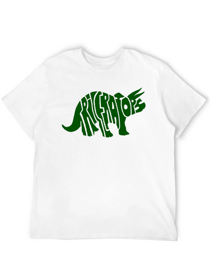 Triceratops Dinosaur Word Art T-Shirt