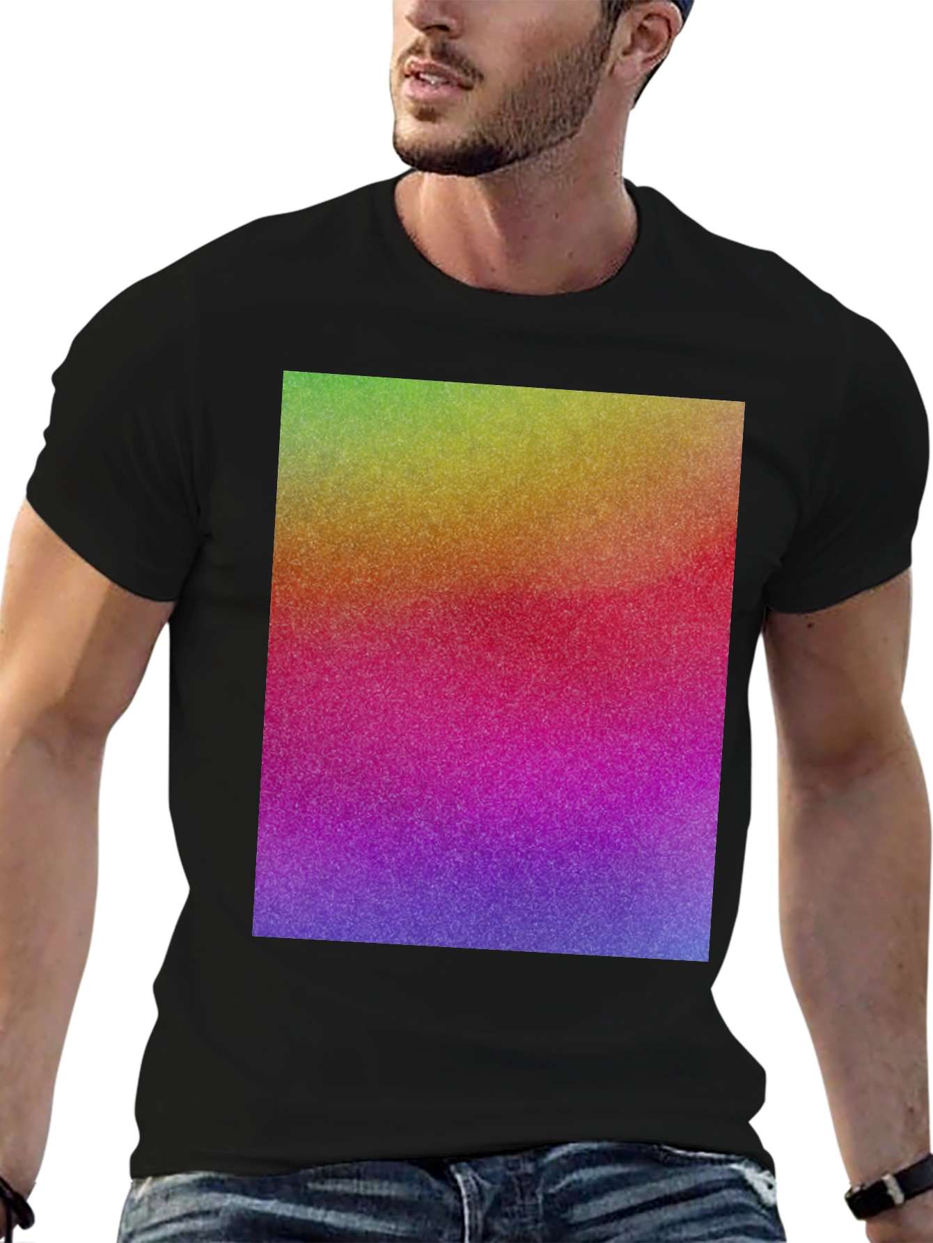 Rainbow Gradient Graphic Tee