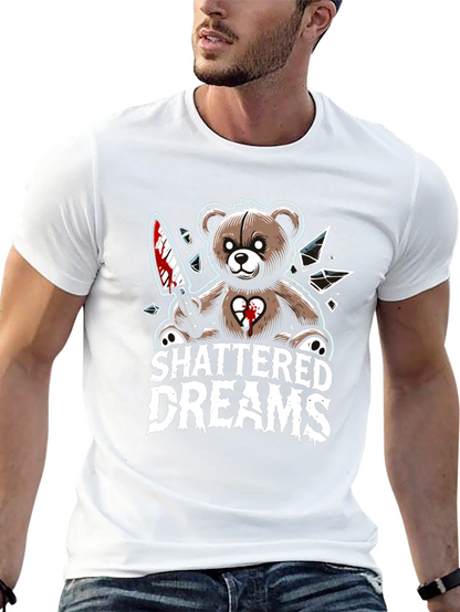 Shattered Dreams Teddy Bear Graphic T-Shirt