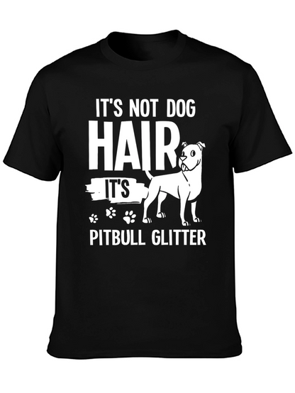 Pitbull Glitter Graphic T-Shirt - Dog Lover Tee