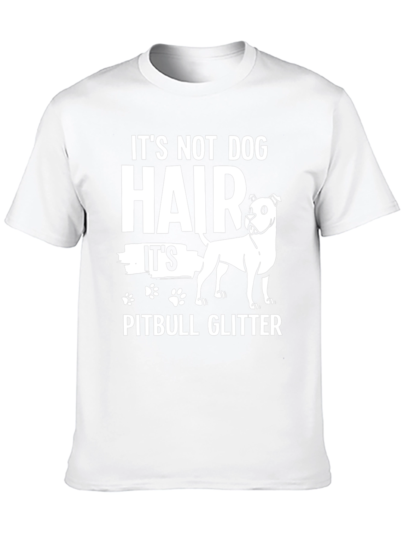 Pitbull Glitter Graphic T-Shirt - Dog Lover Tee