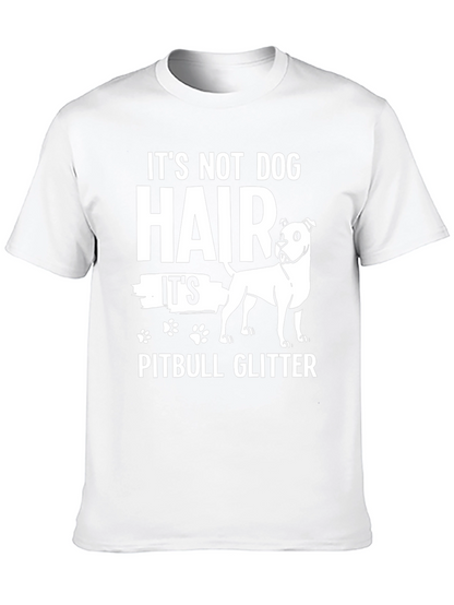Pitbull Glitter Graphic T-Shirt - Dog Lover Tee