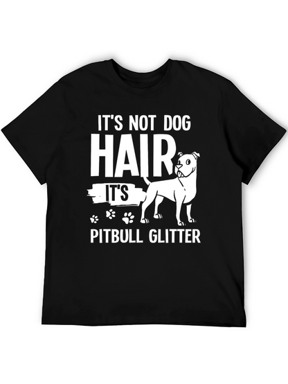 Pitbull Glitter Graphic T-Shirt - Dog Lover Tee