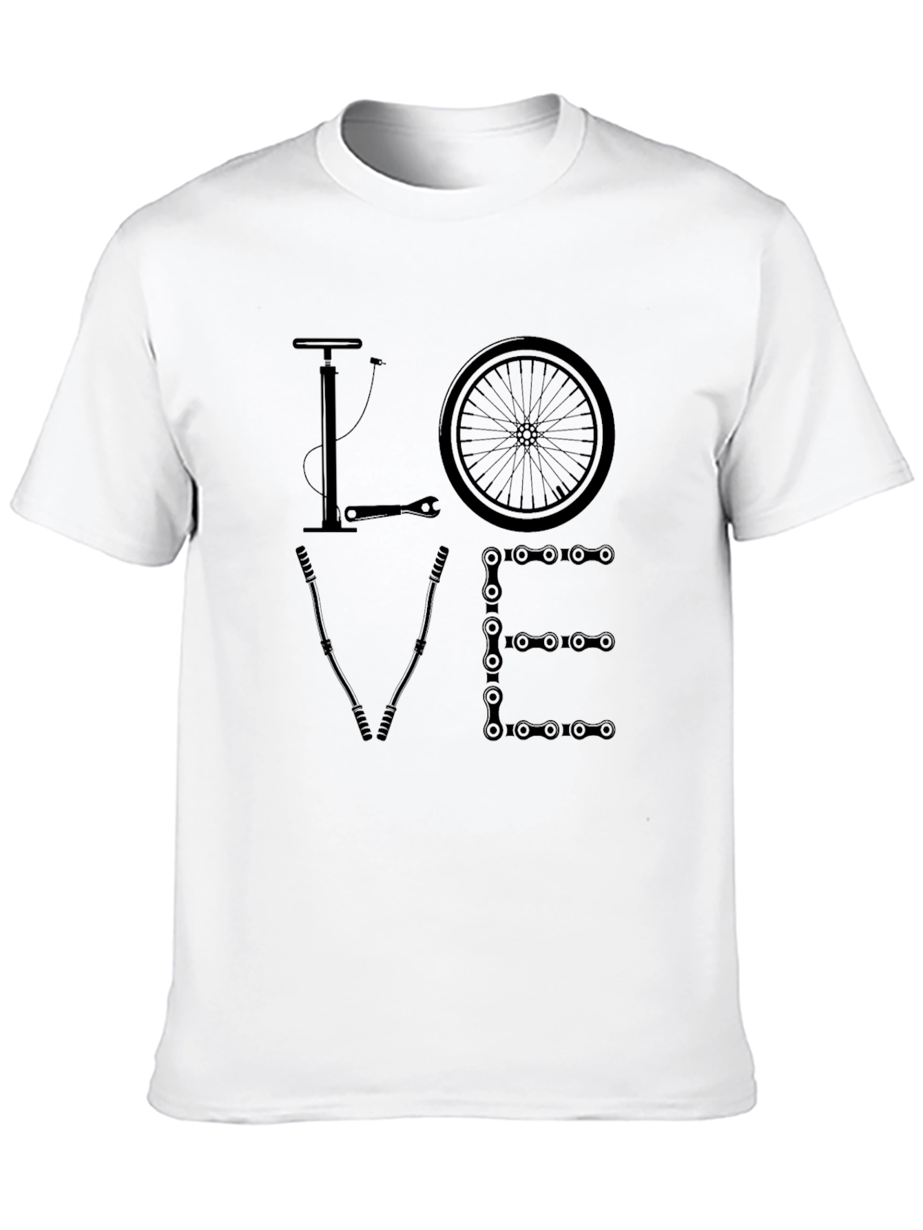 Bicycle Love Graphic Tee - Cyclist Gift