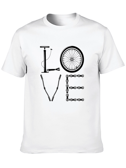 Bicycle Love Graphic Tee - Cyclist Gift