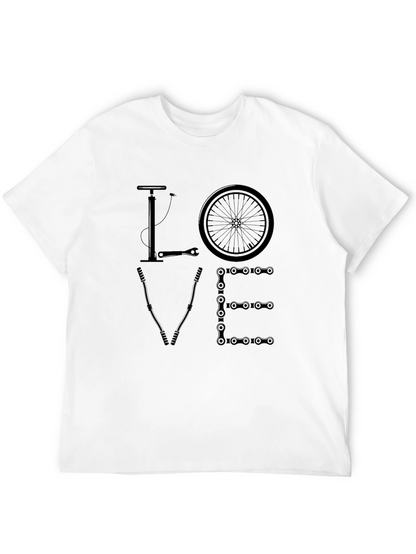Bicycle Love Graphic Tee - Cyclist Gift