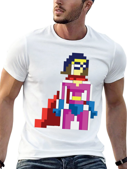 Pixelated Heroine T-Shirt - Retro Gaming Style