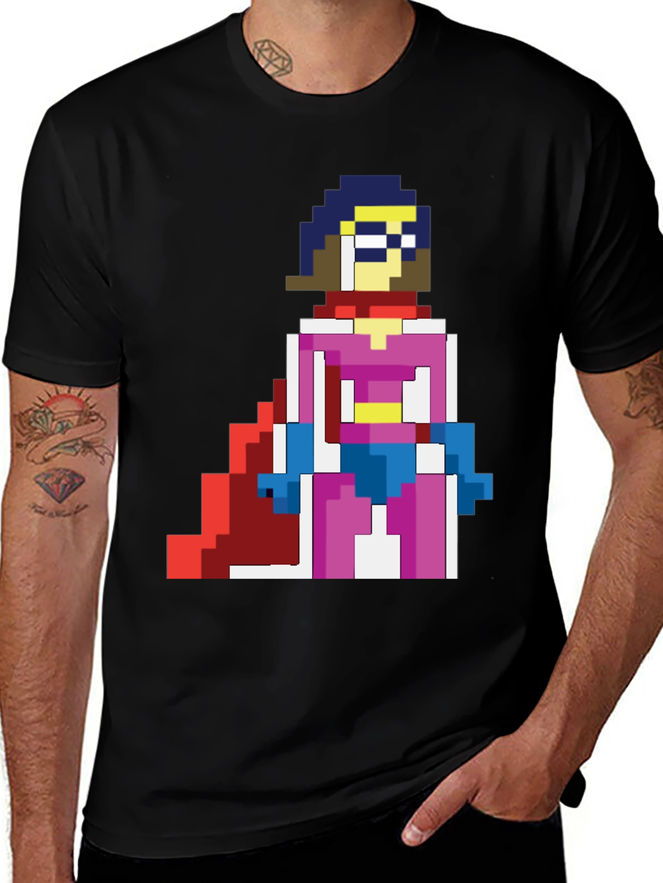 Pixelated Heroine T-Shirt - Retro Gaming Style