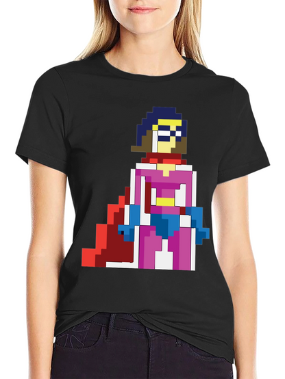 Pixelated Heroine T-Shirt - Retro Gaming Style